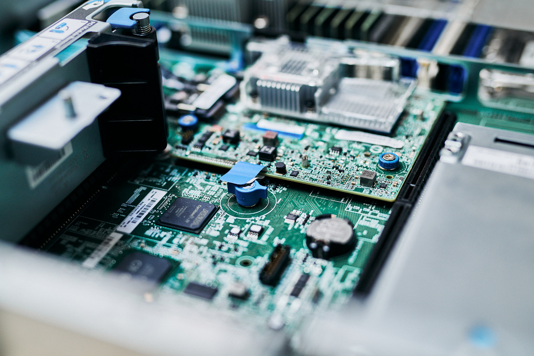 Das Innere eines Computers.