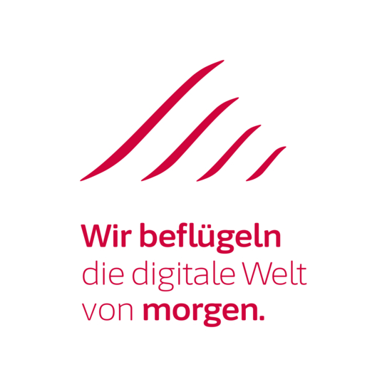 Unsere Vision "Wir beflügeln die digitale Welt von morgen" mit unserem IBKYUS Flügel aus dem Logo